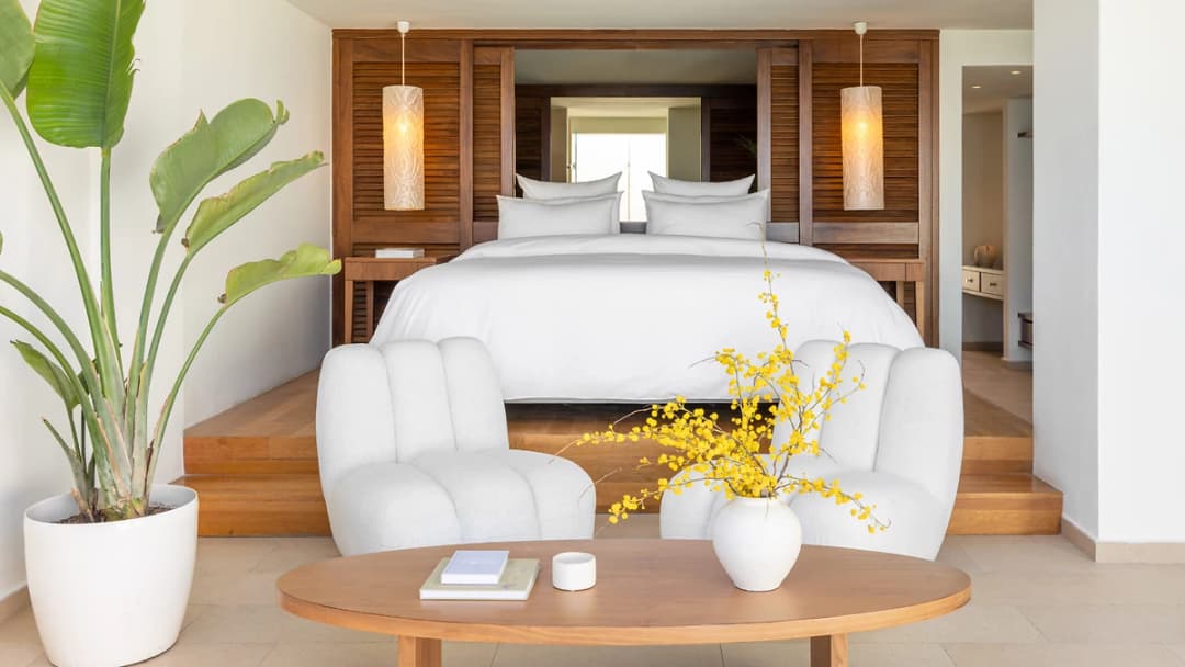 Suite Amirandes VIP 2 chambres gym, piscine privée et vue jardin