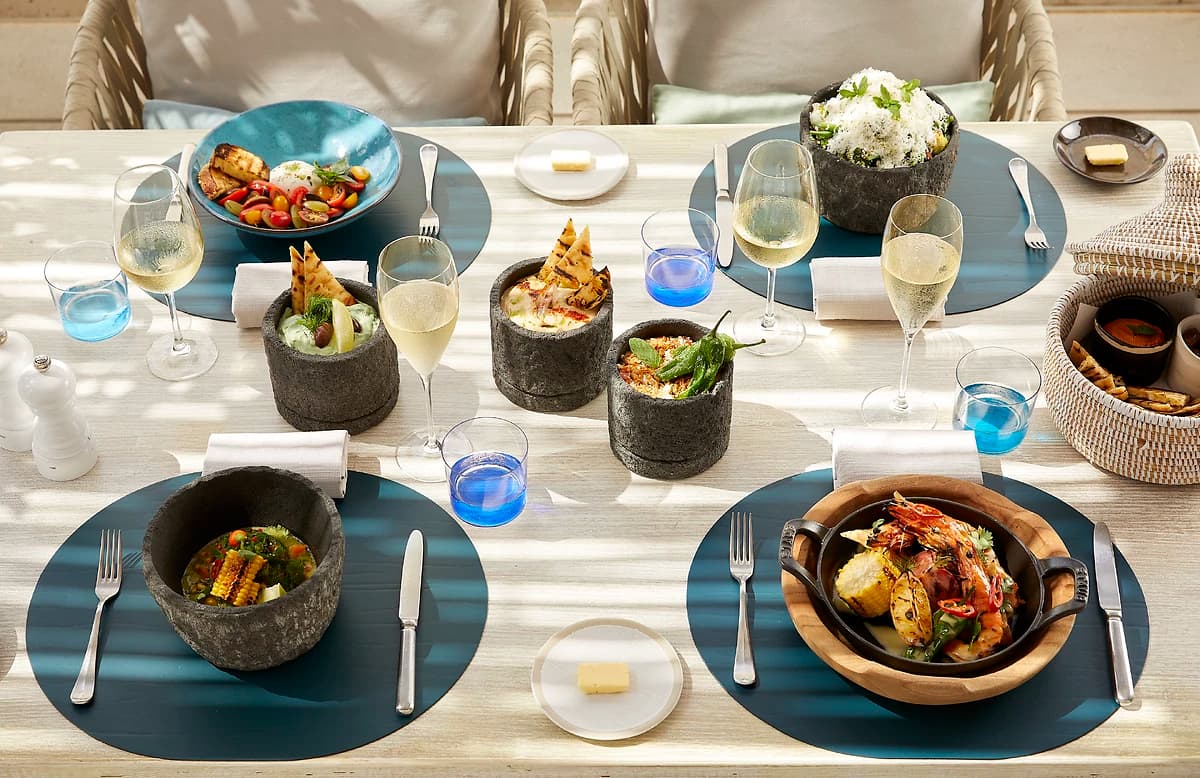 Repas servis dans l'un des restaurants de l'hôtel, Sani Dunes