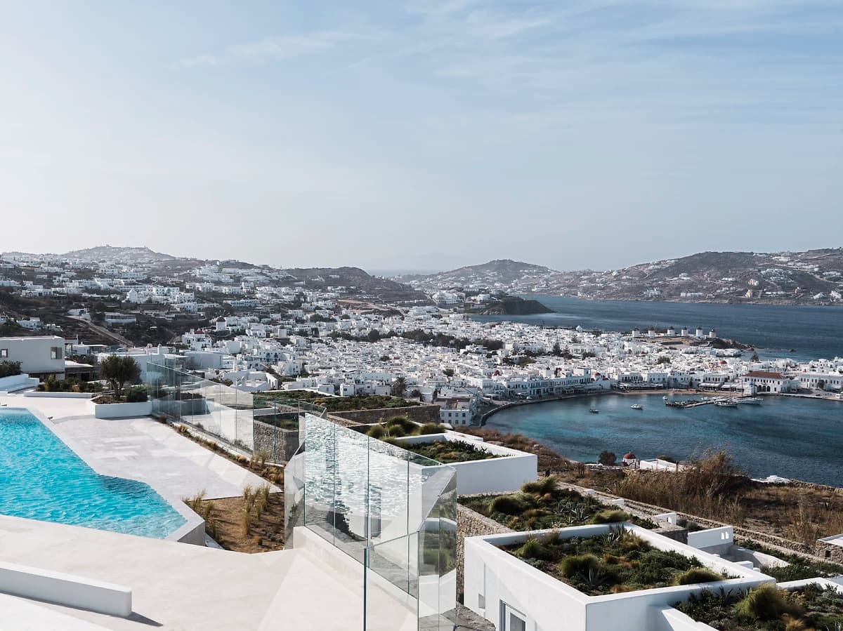 Piscine de l'hôtel, Myconian Deos, Mykonos, Cyclades, Grèce