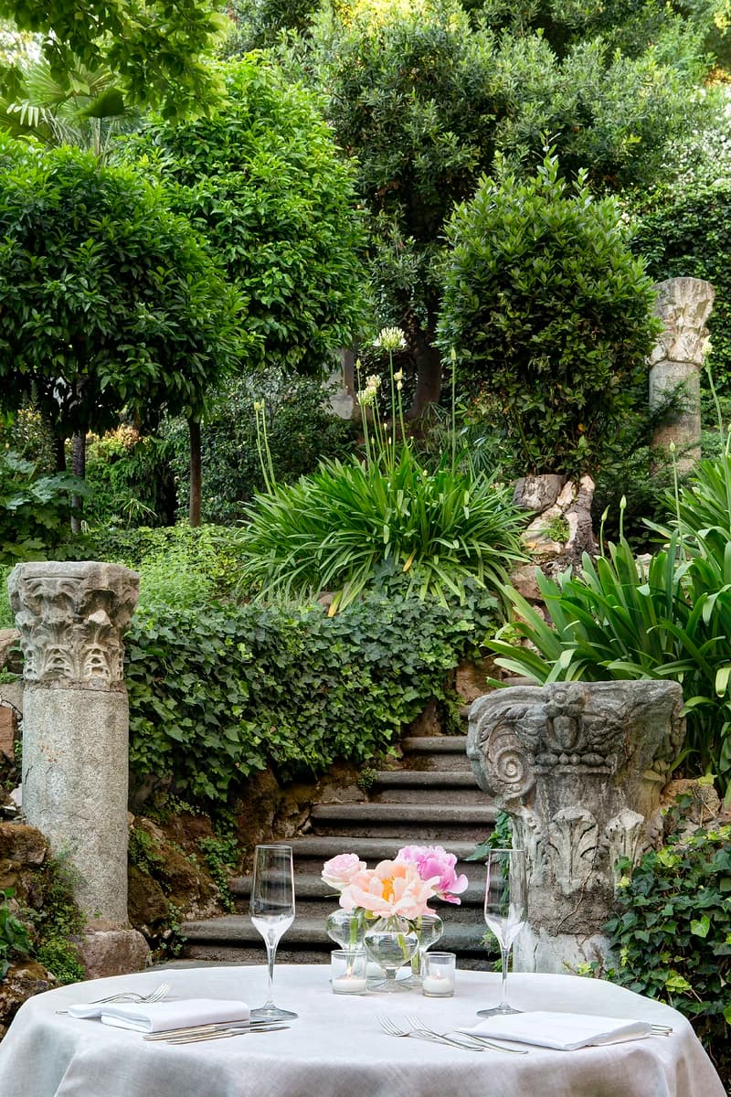Restaurant, Hotel de Russie, Rome, Italie