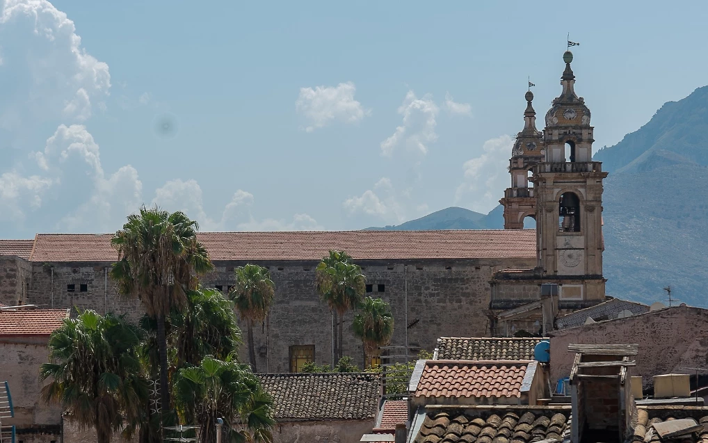 Vue depuis l'hôtel, Hotel Posta, Sicile Italie