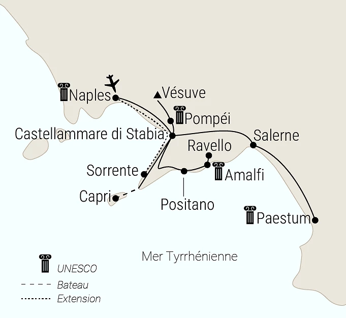 Carte du voyage