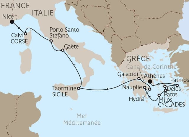 Carte du voyage