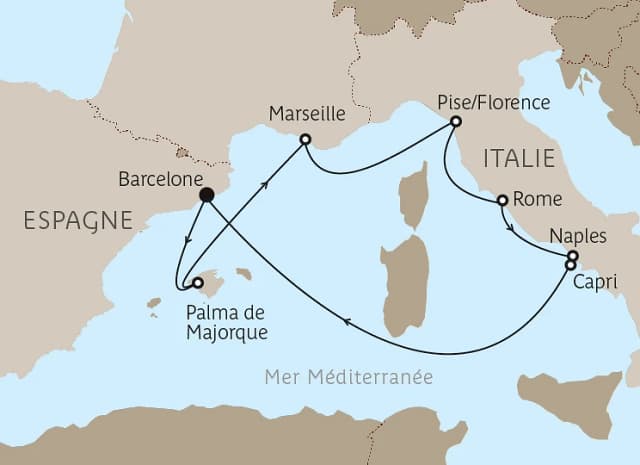 Carte du voyage