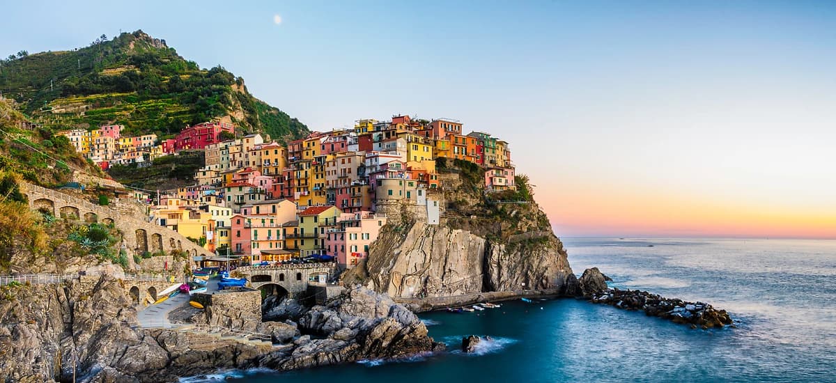 Coucher de soleil sur Manarola, Cinque Terre