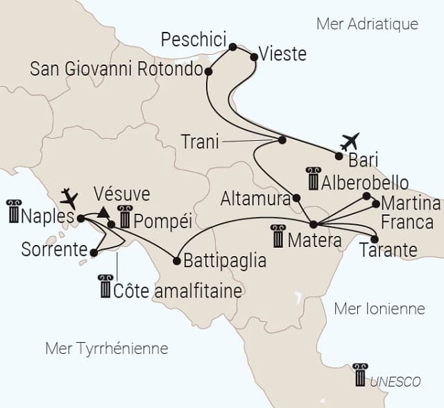 Carte du voyage