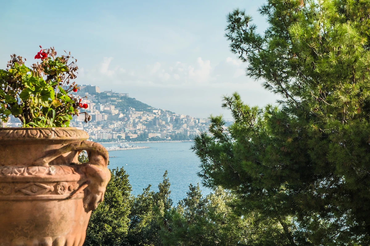 Vue sur Naples et sa baie, Campanie, Italie