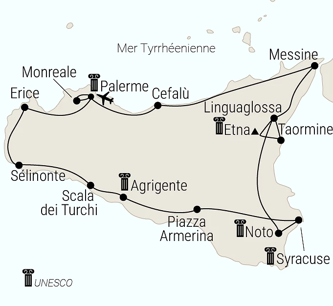 Carte du voyage