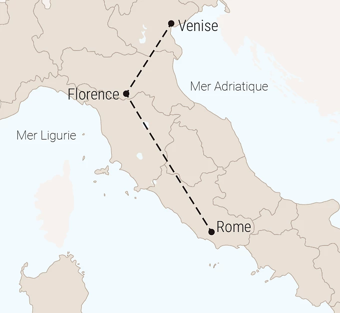 Carte du voyage