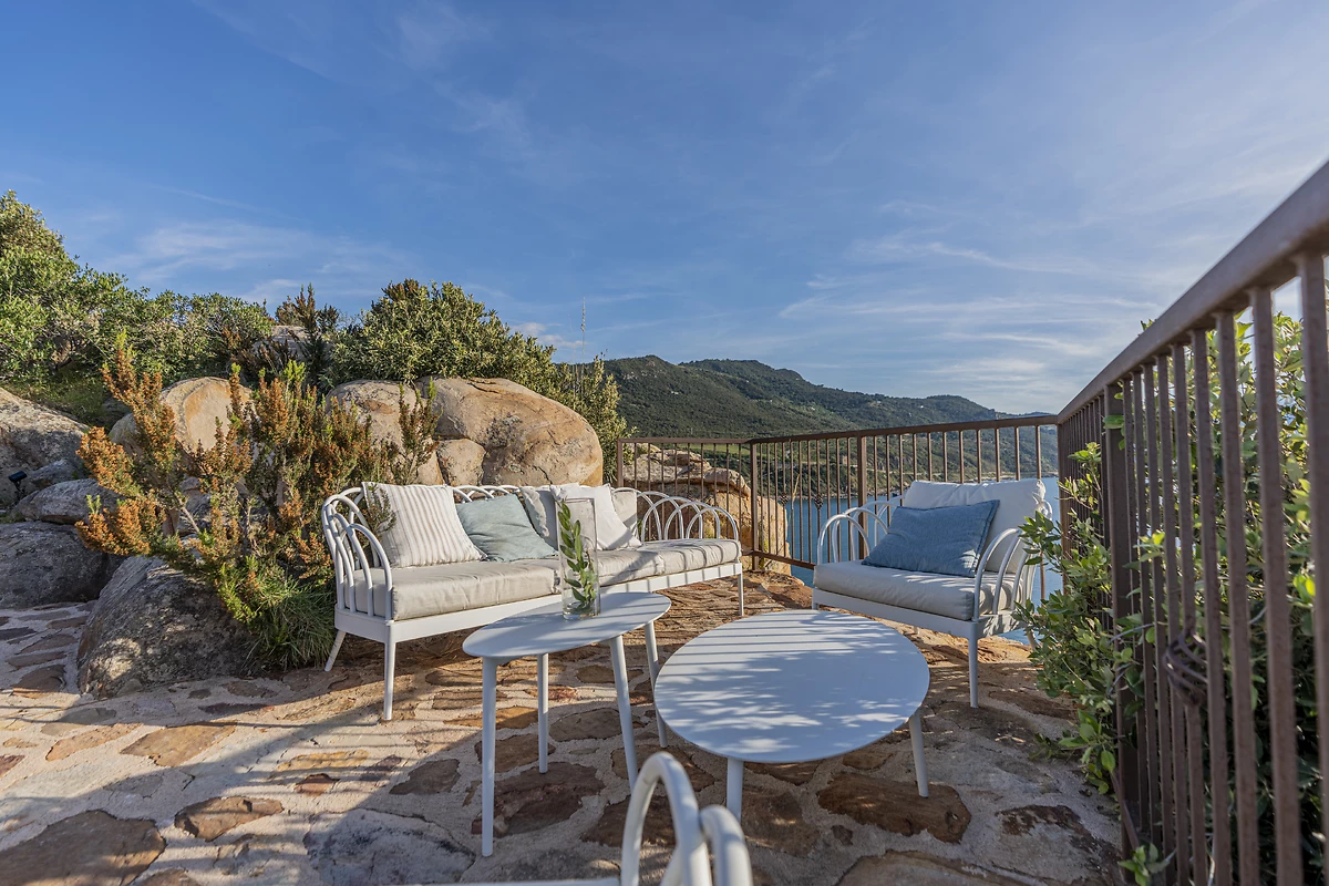 Terrasse, Mangia's Pollina Resort, Sicile
