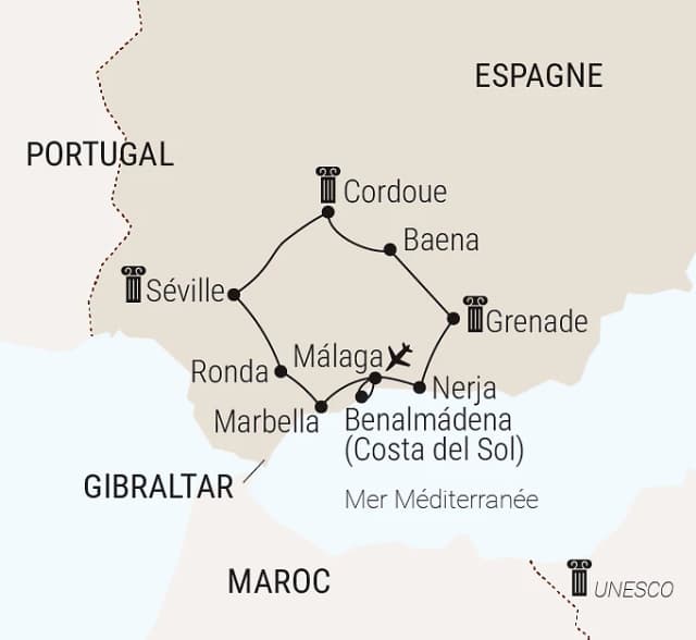 Carte du voyage
