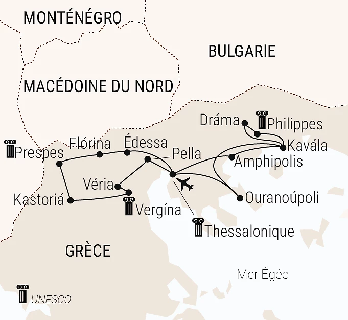 Carte du voyage