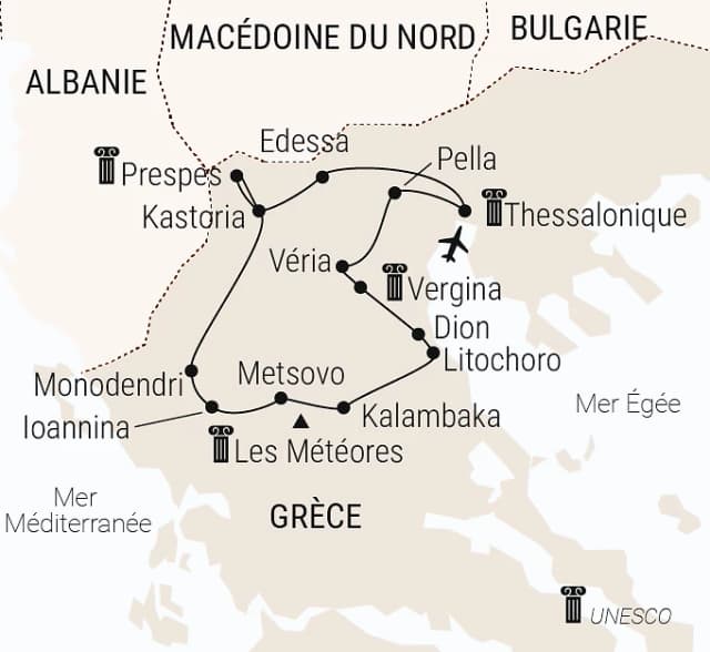 Carte du voyage