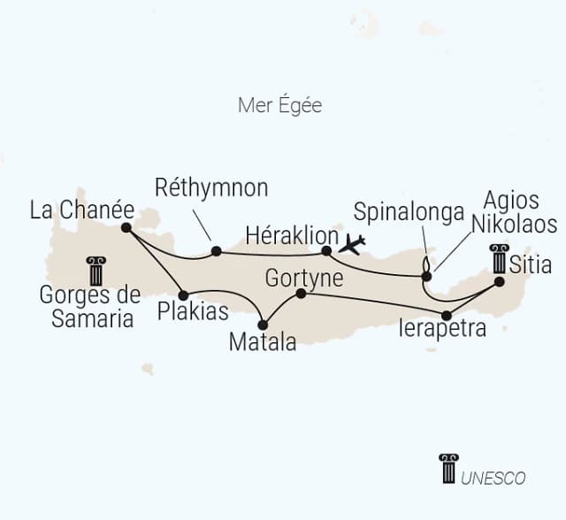 Carte du voyage