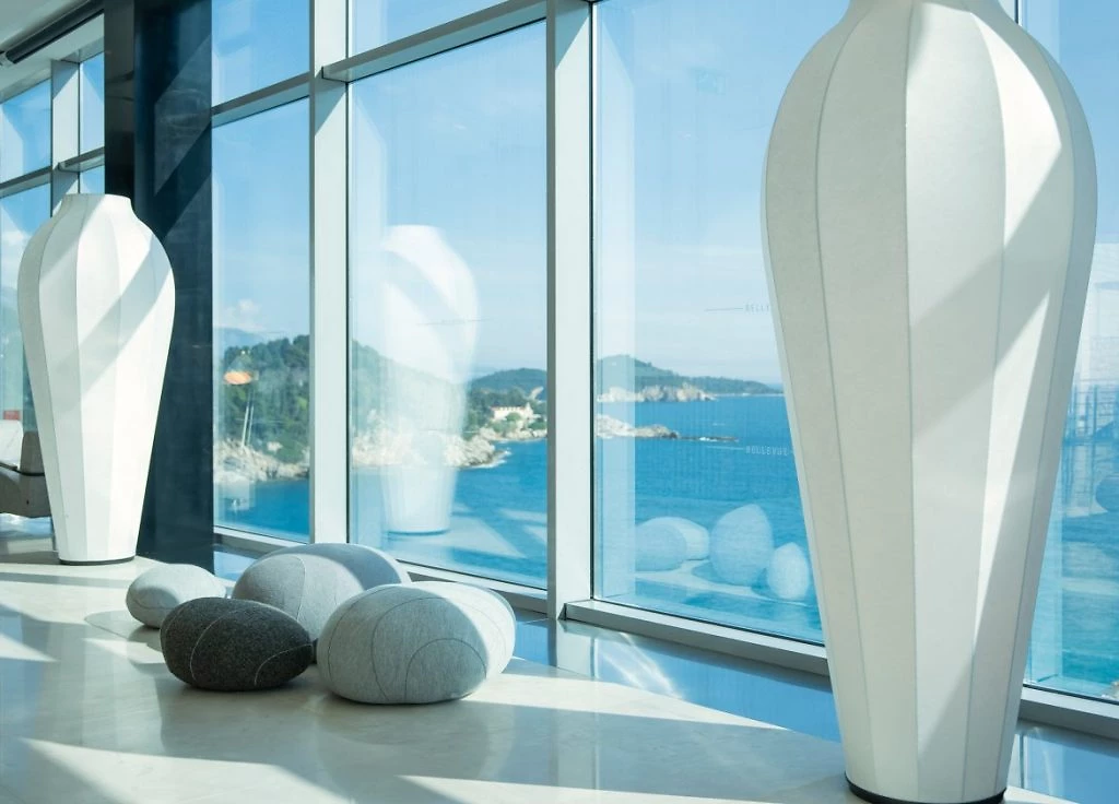 Vue sur la mer depuis l'hôtel Bellevue, Dubrovnik, Croatie