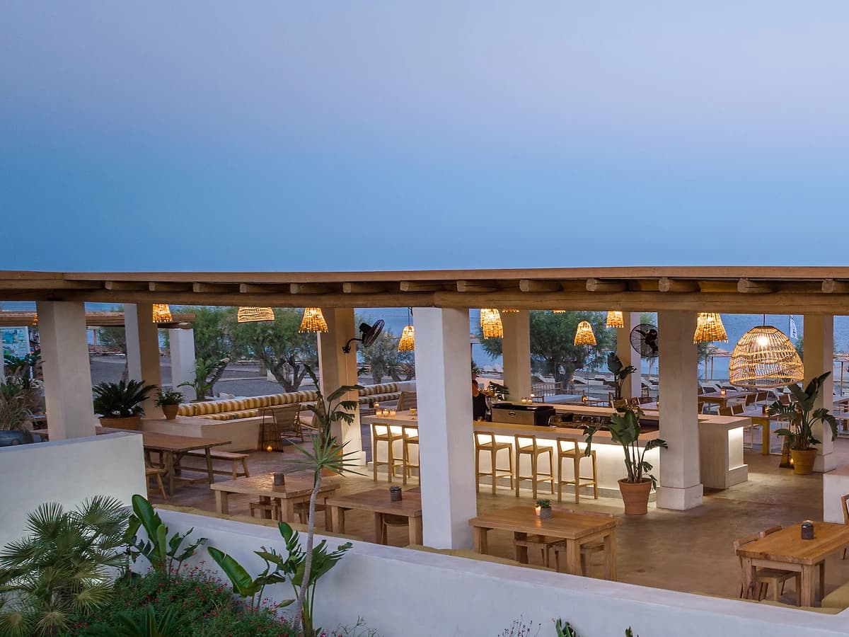 Beach lounge, Grecotel LUXME Dama Dama, île du Dodécanèse, Grêce