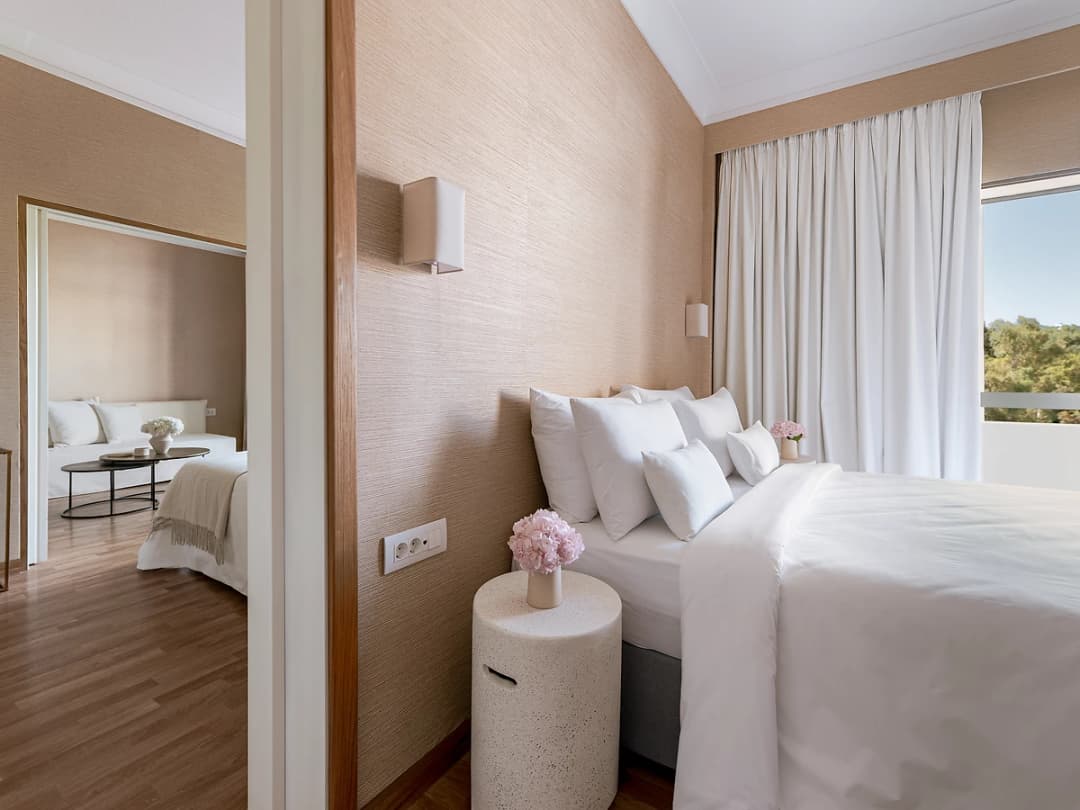 Chambre famille LUXME vue mer