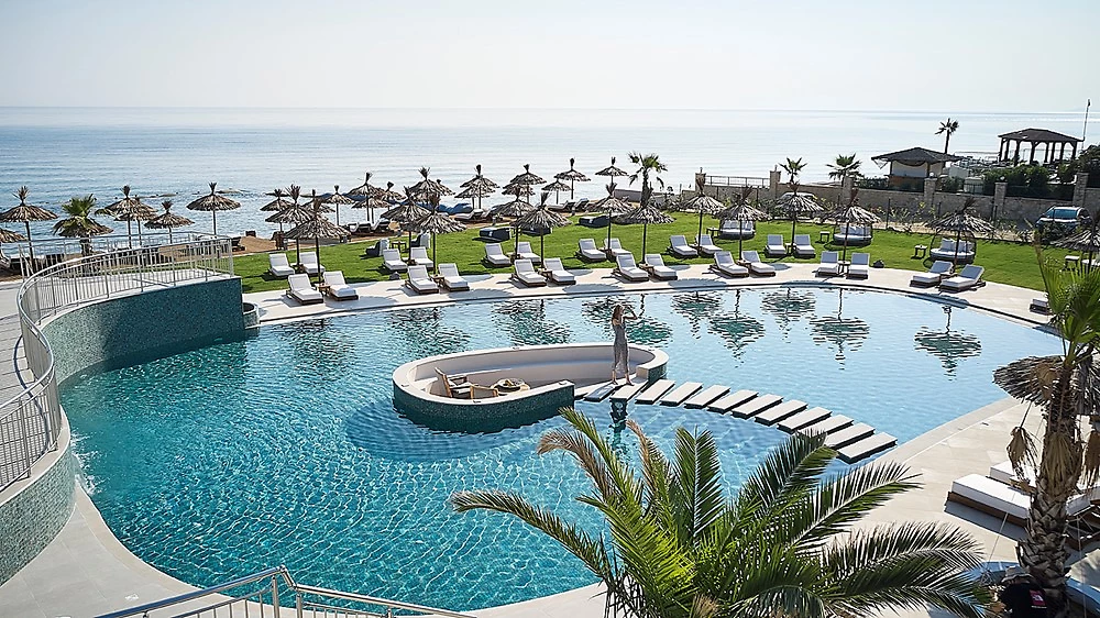 Piscine, Pepper Sea Club Hotel, Crète, Grèce