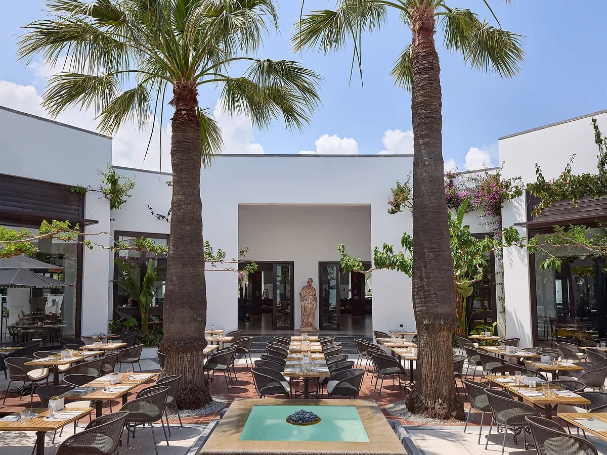 Vue de l'hôtel, Grecotel Creta Palace, Réthymnon, Crète, Grèce