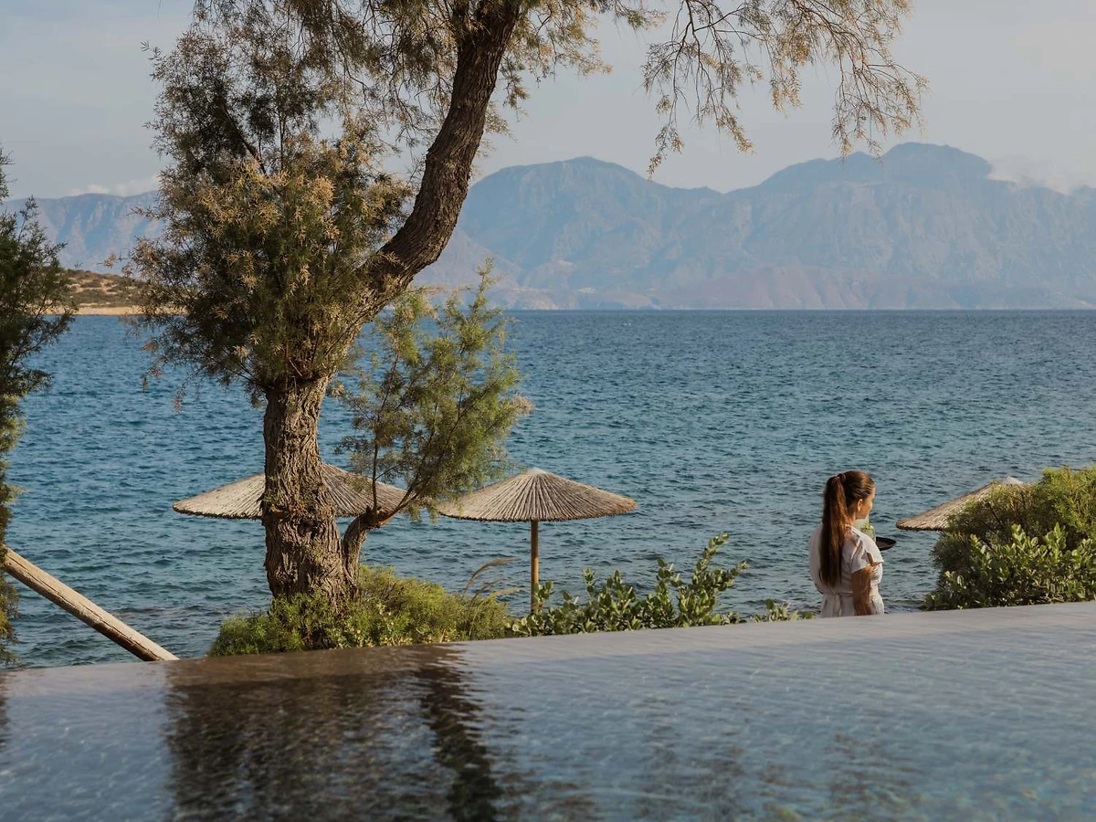 Piscine et vue sur la mer, Minos Beach Art, Crète, Grèce