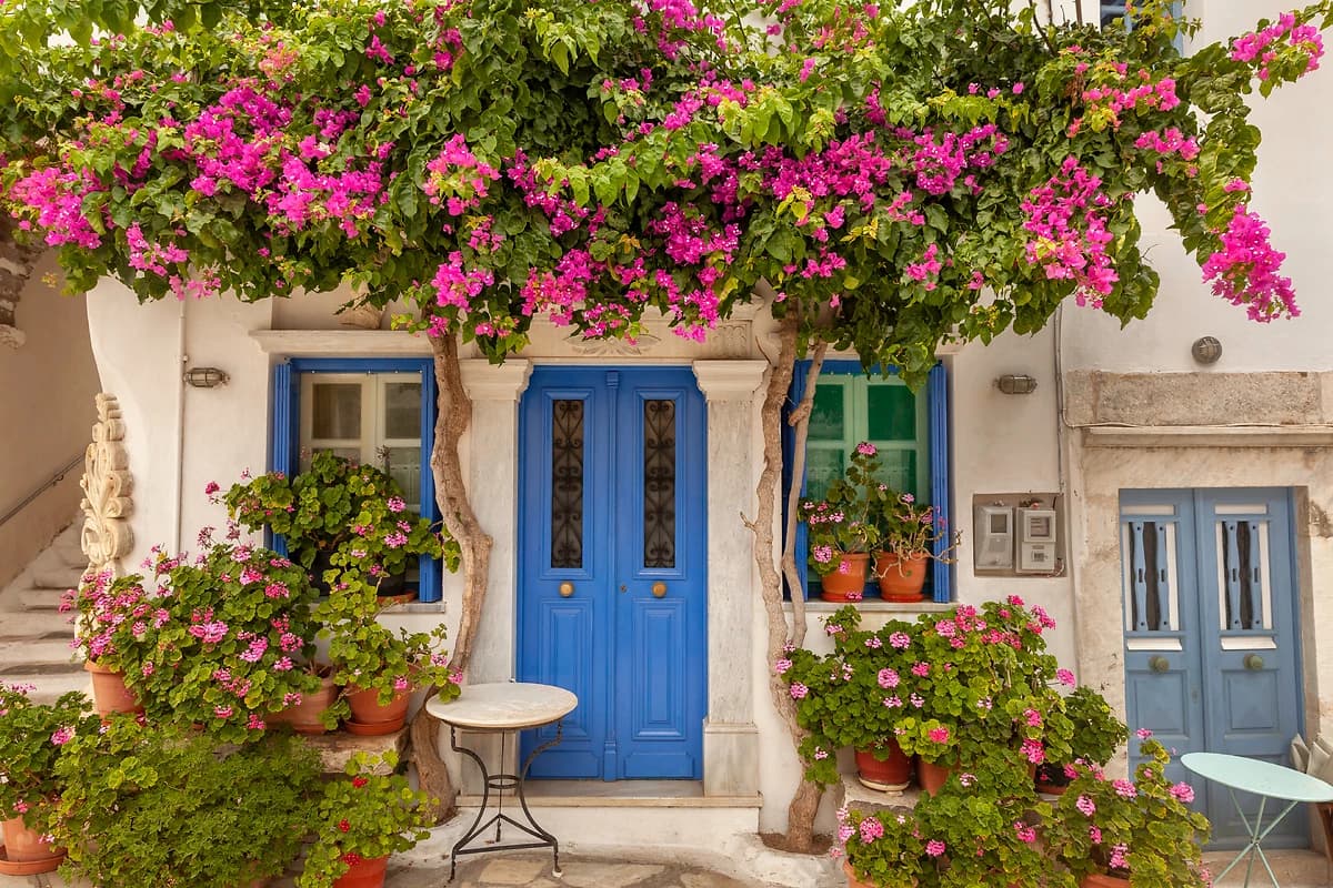 Maison et sa porte, Tinos, Cyclades, Grèce