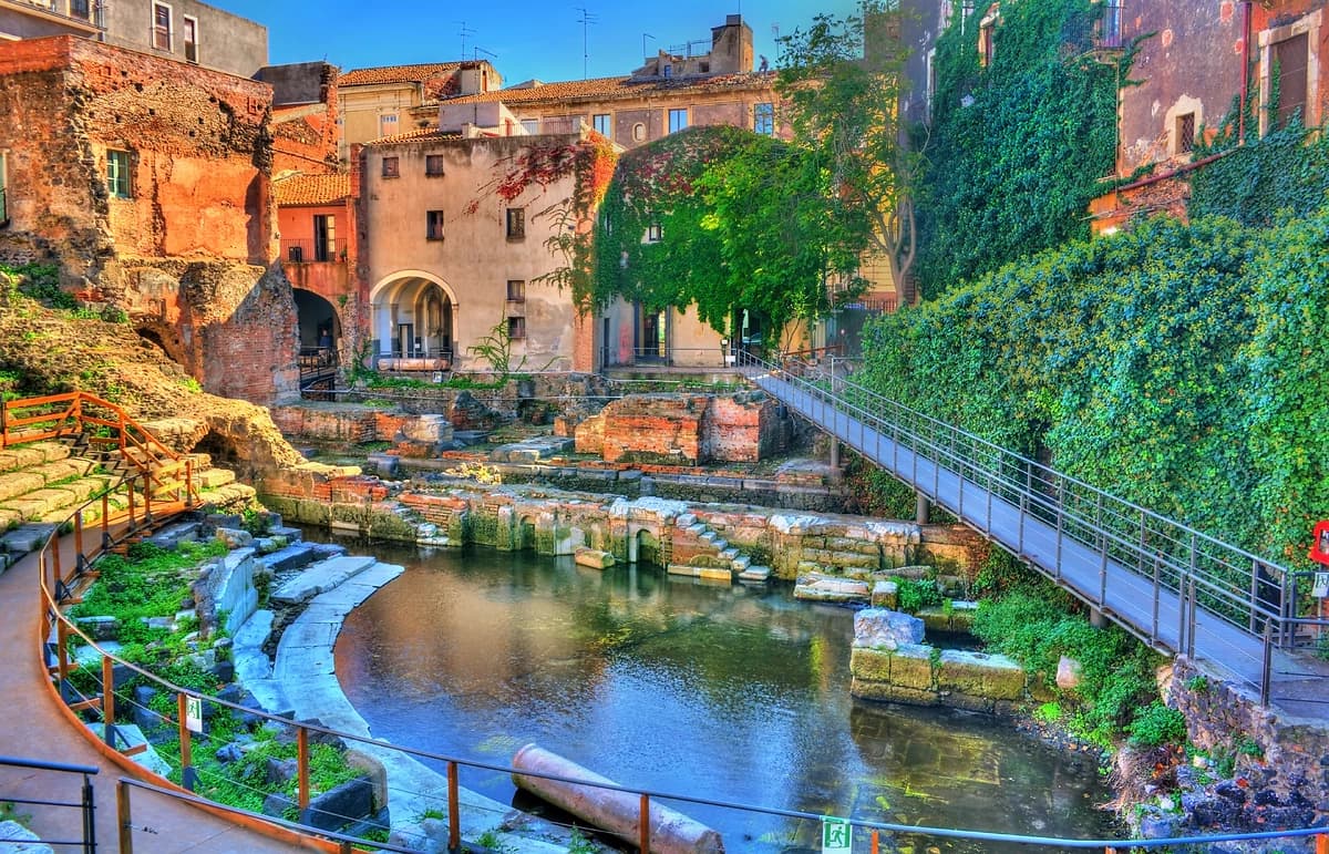 Théâtre de Catane, Sicile Italie