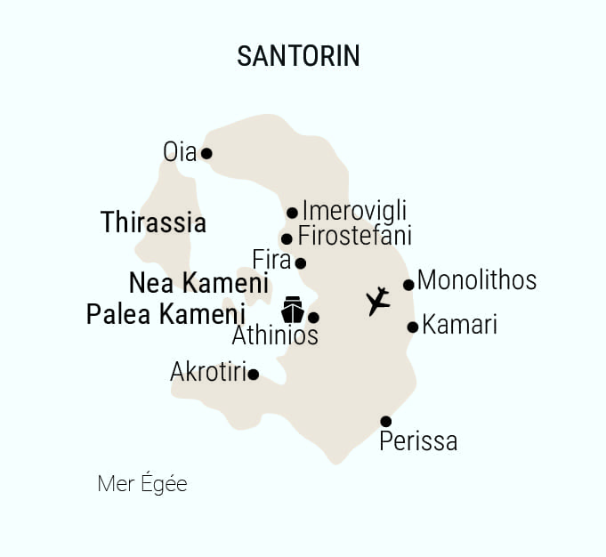 Santorin carte