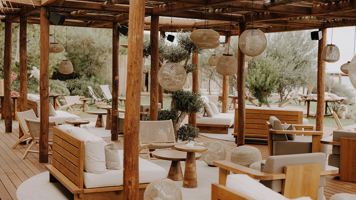 Beach club, Mangia's Torre del Barone Resort & Spa, Sicile, Italie