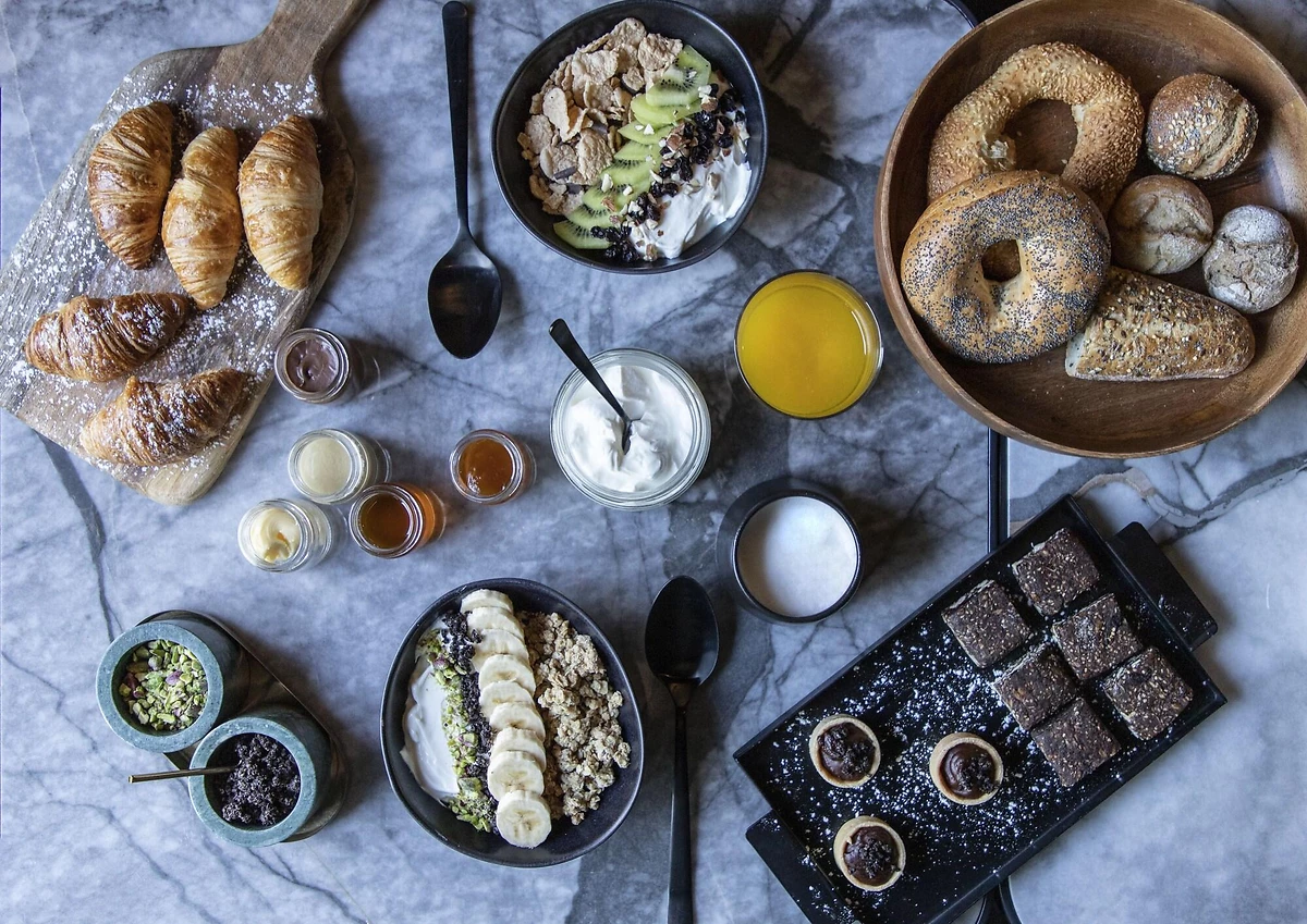 Petit déjeuner, restaurant de l'hôtel, hôtel The Modernist Athens