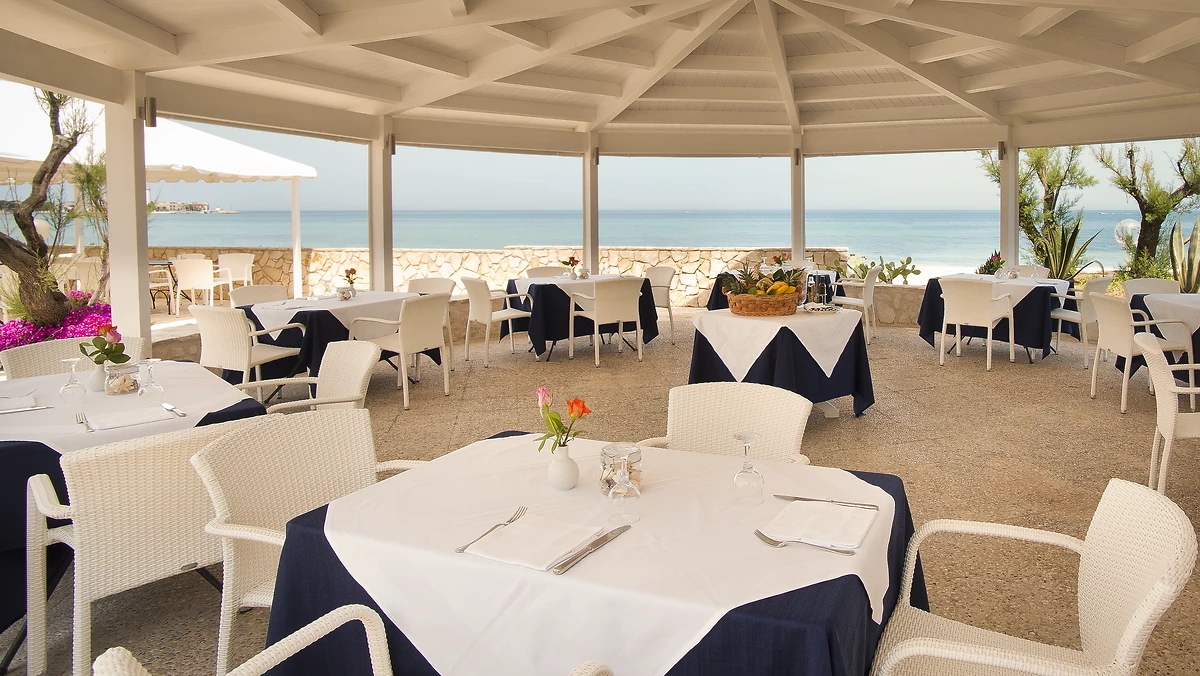 Terrasse, Hôtel Del Levante, Pouilles