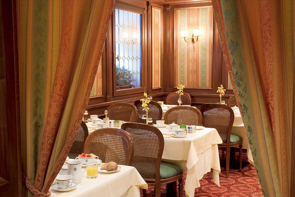 Restaurant, hôtel Palazzo Sant'Angelo, Venise, Italie