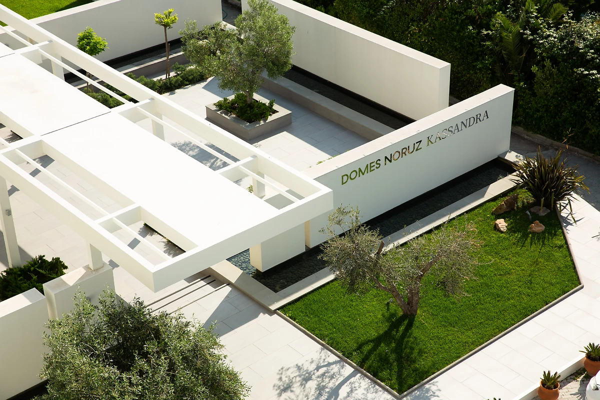 Entrée de l'hôtel, Domes Noruz Kassandra