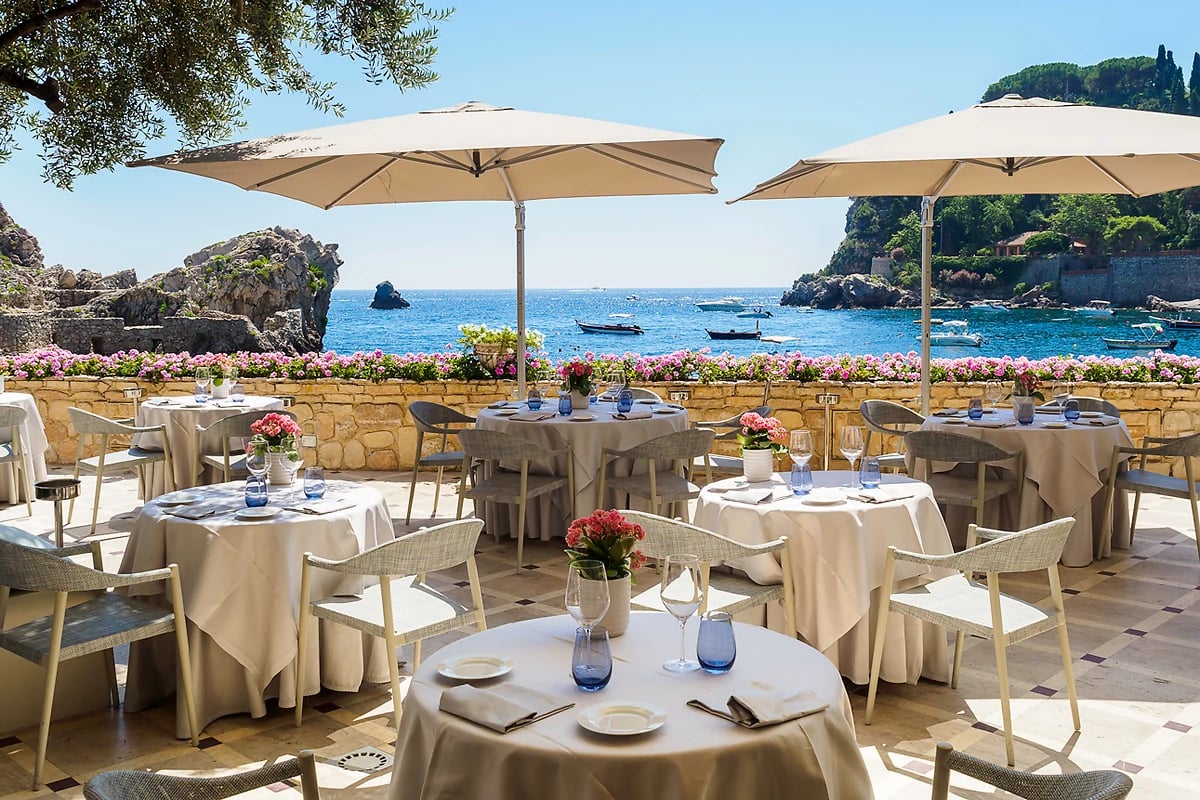 Restaurant, VRetreats Mazzaro Sea Palace, Sicile, Italie