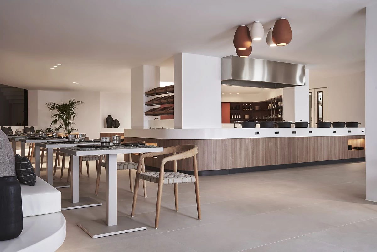 Restaurant buffet, Orama Hotel & Spa, Santorin, Grèce