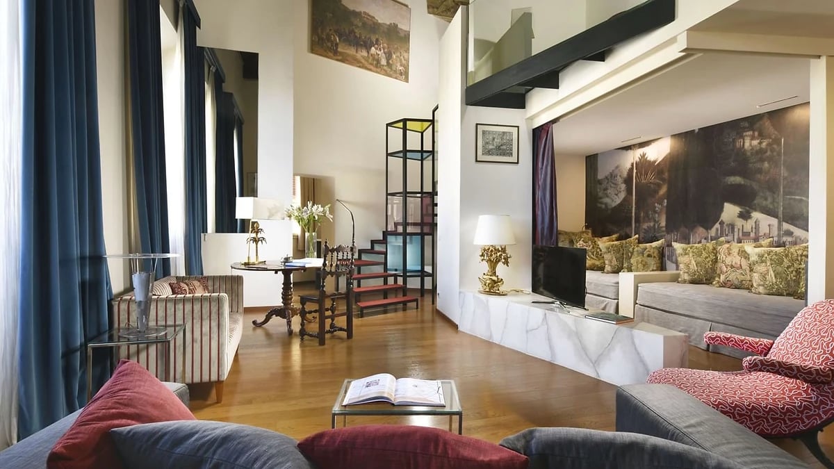 Salon, suite Rinieri, Leone Blu Suites UNA Esperienze