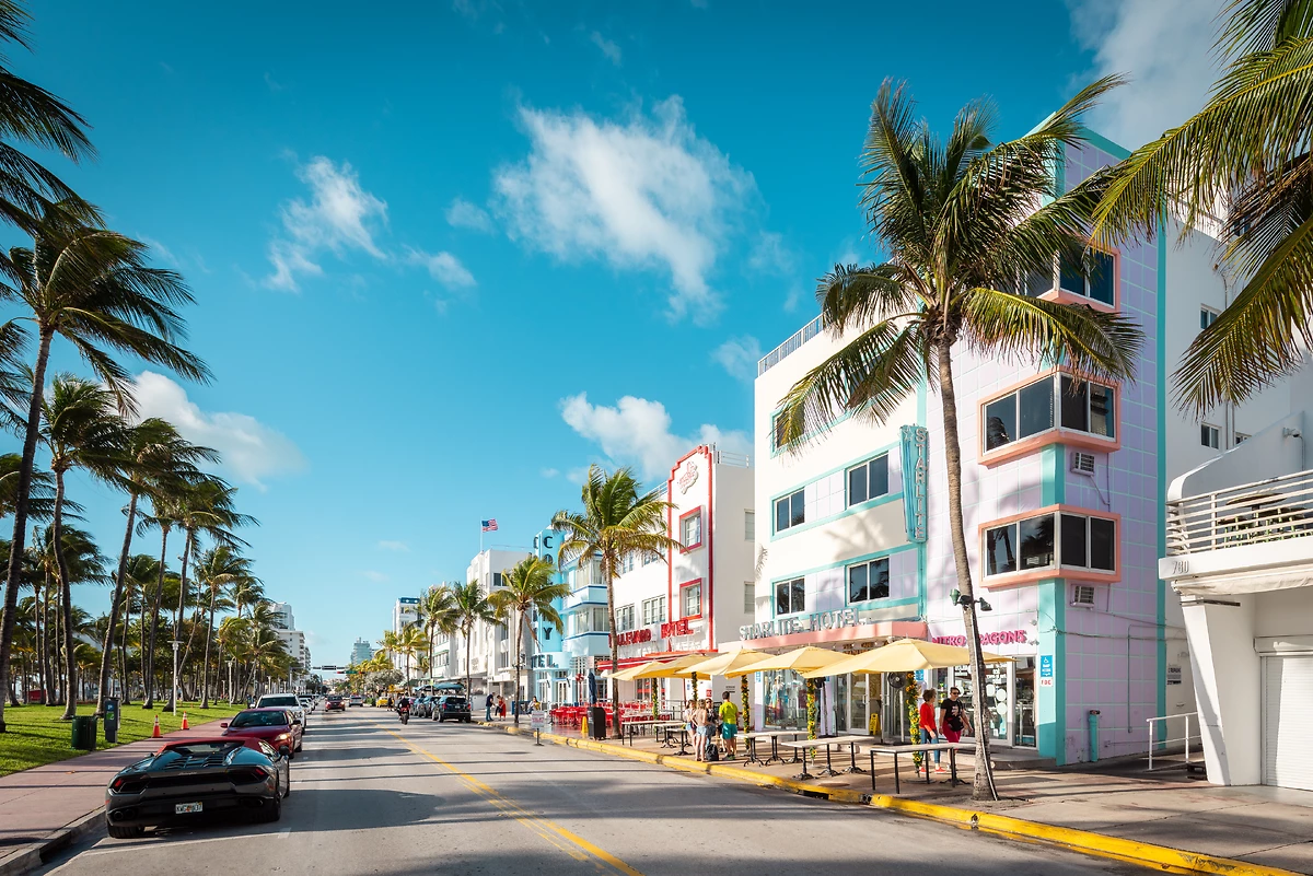 Ocean Drive, Miami Beach, Miami, Floride, Etats-Unis