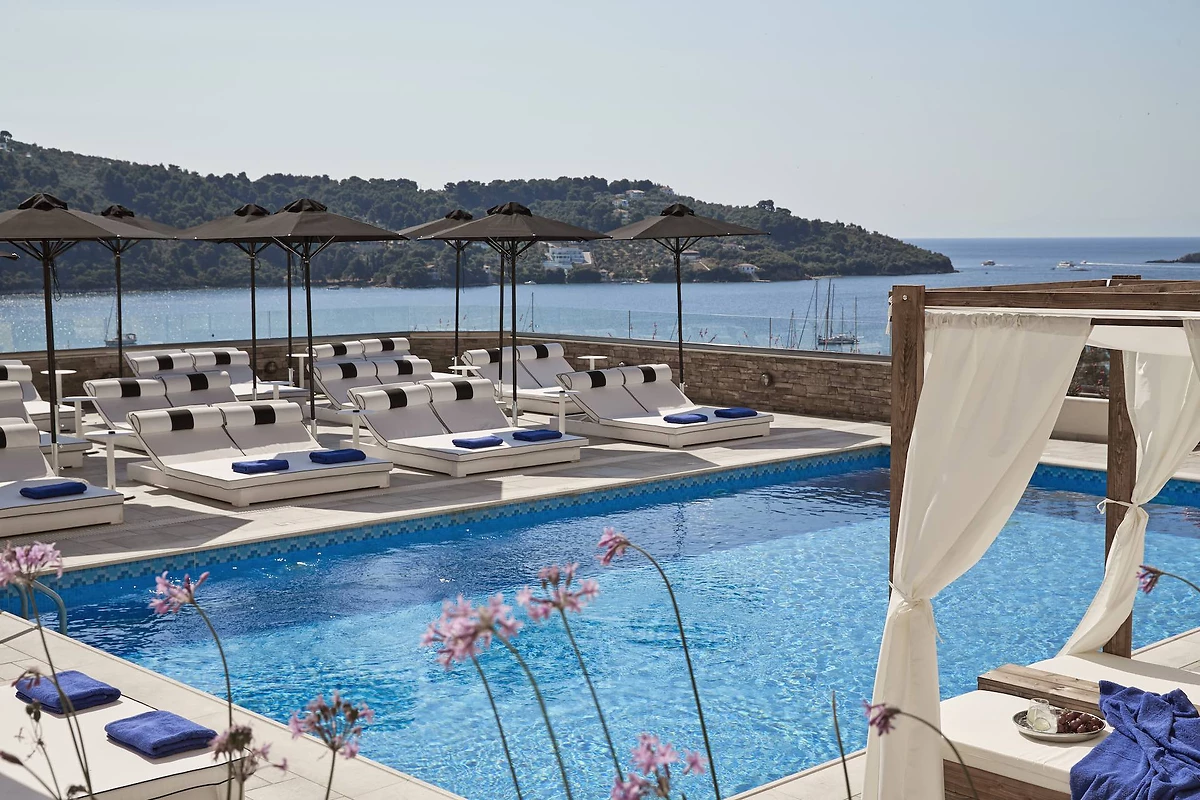 Piscine, Skiathos Living, Grèce