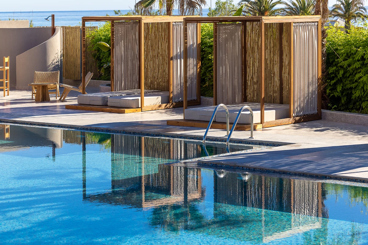 Piscine de l'hôtel, Eliros Mare, Crète, Grèce