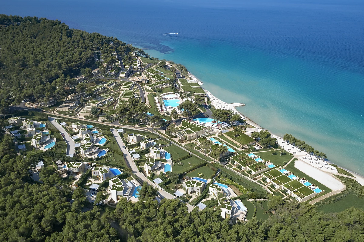 Vue aérienne de l'hôtel, Sani Club