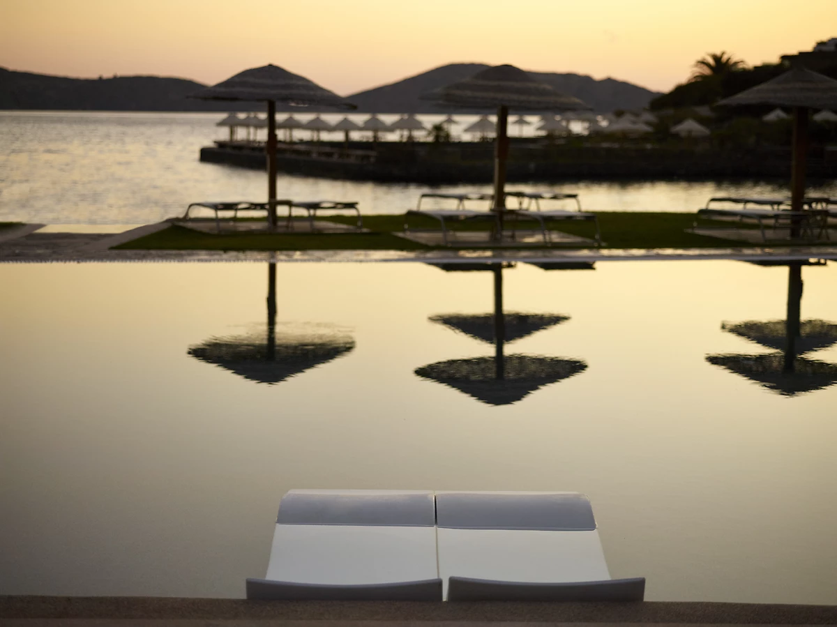 Piscine de l'hôtel, Elounda Peninsula Luxury Resort, Crète, Grèce
