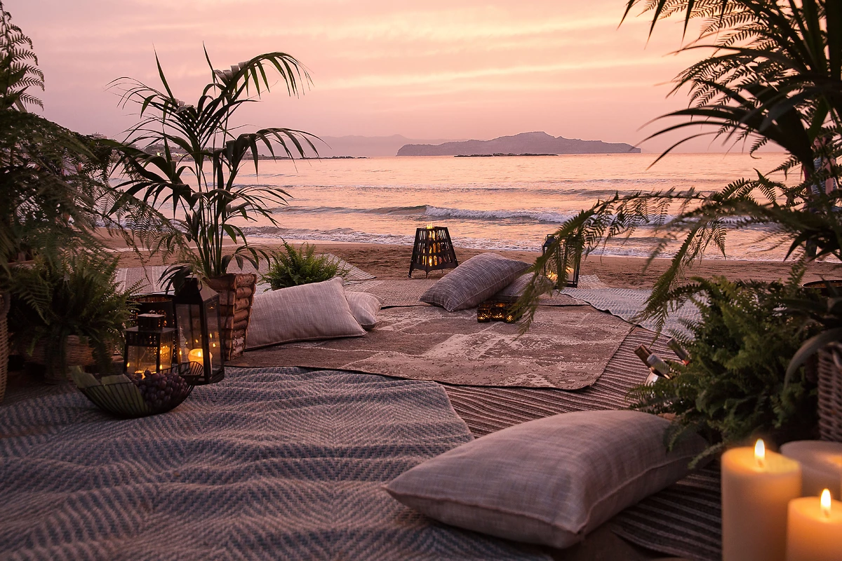 Plage de l'hôtel, Domes Noruz Chania, Autograph Collection, Crète, Grèce