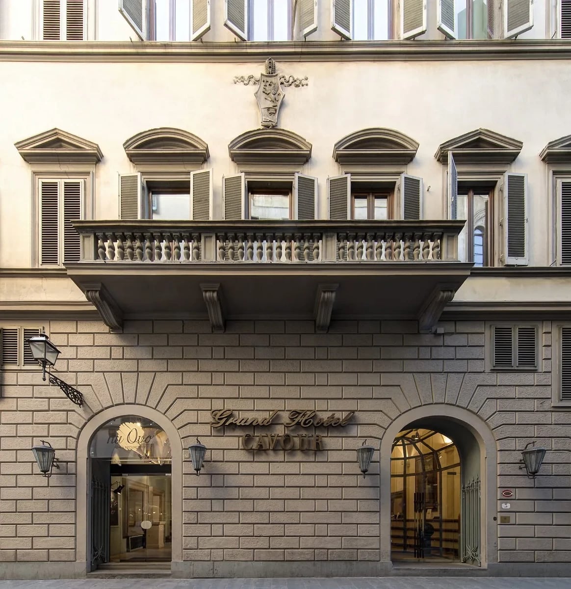 Entrée, Grand Hotel Cavour, Florence, Italie