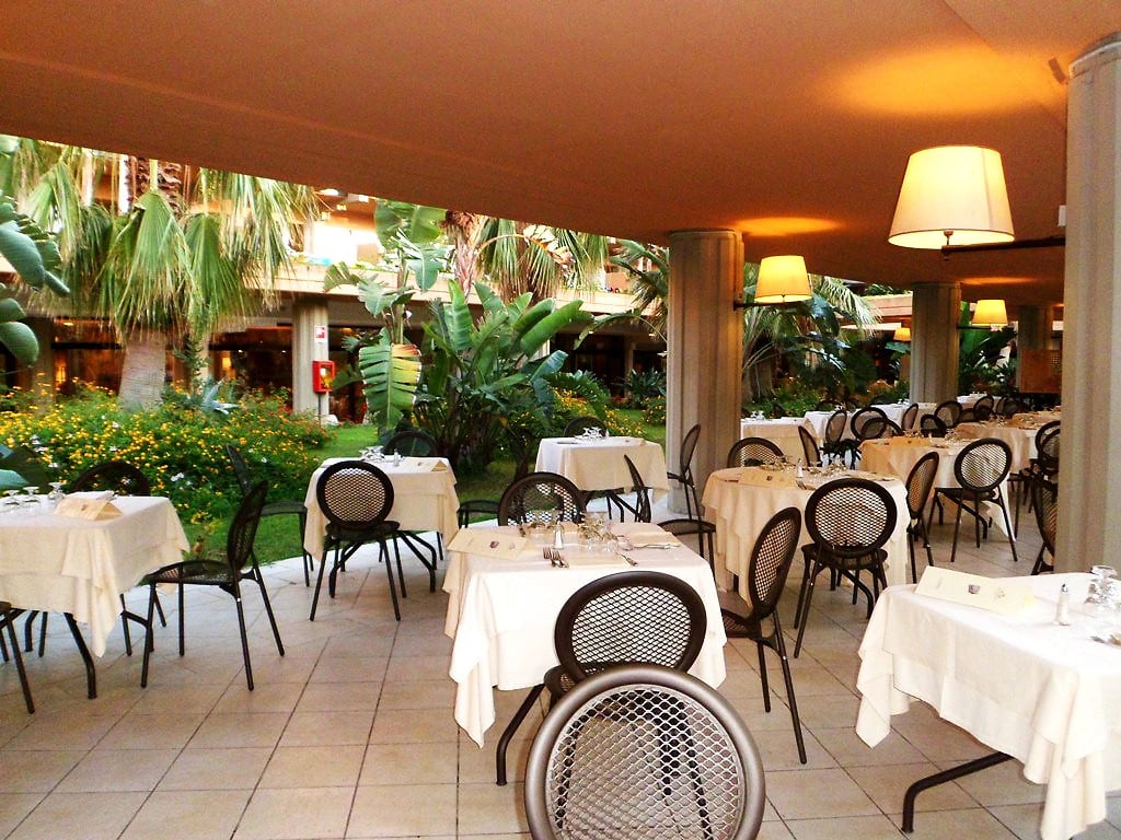 Restaurant, Acacia Resort, Sicile, Italie