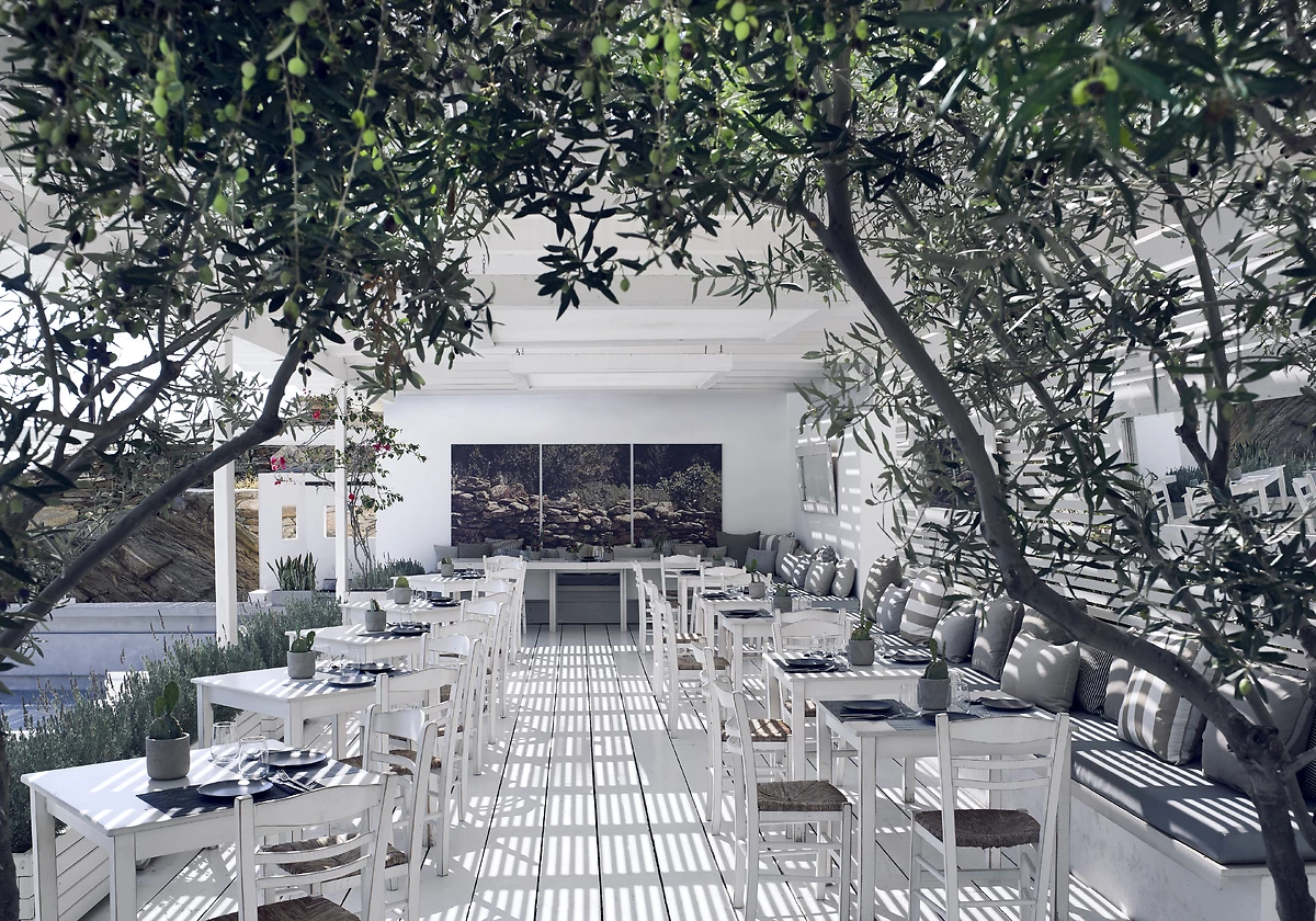 Restaurant, Hôtel Ios Palace, Ios, Grèce