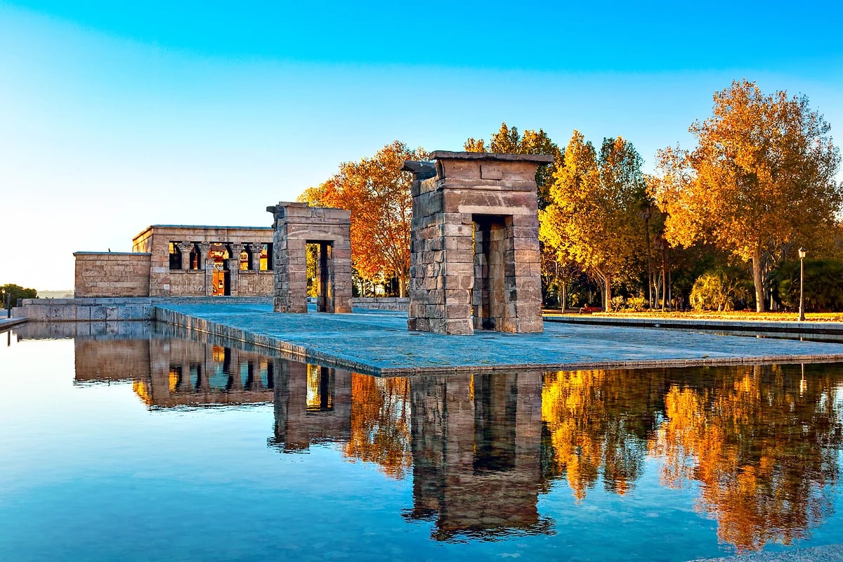 Le Temple de Debod, Mardid, Espagne
