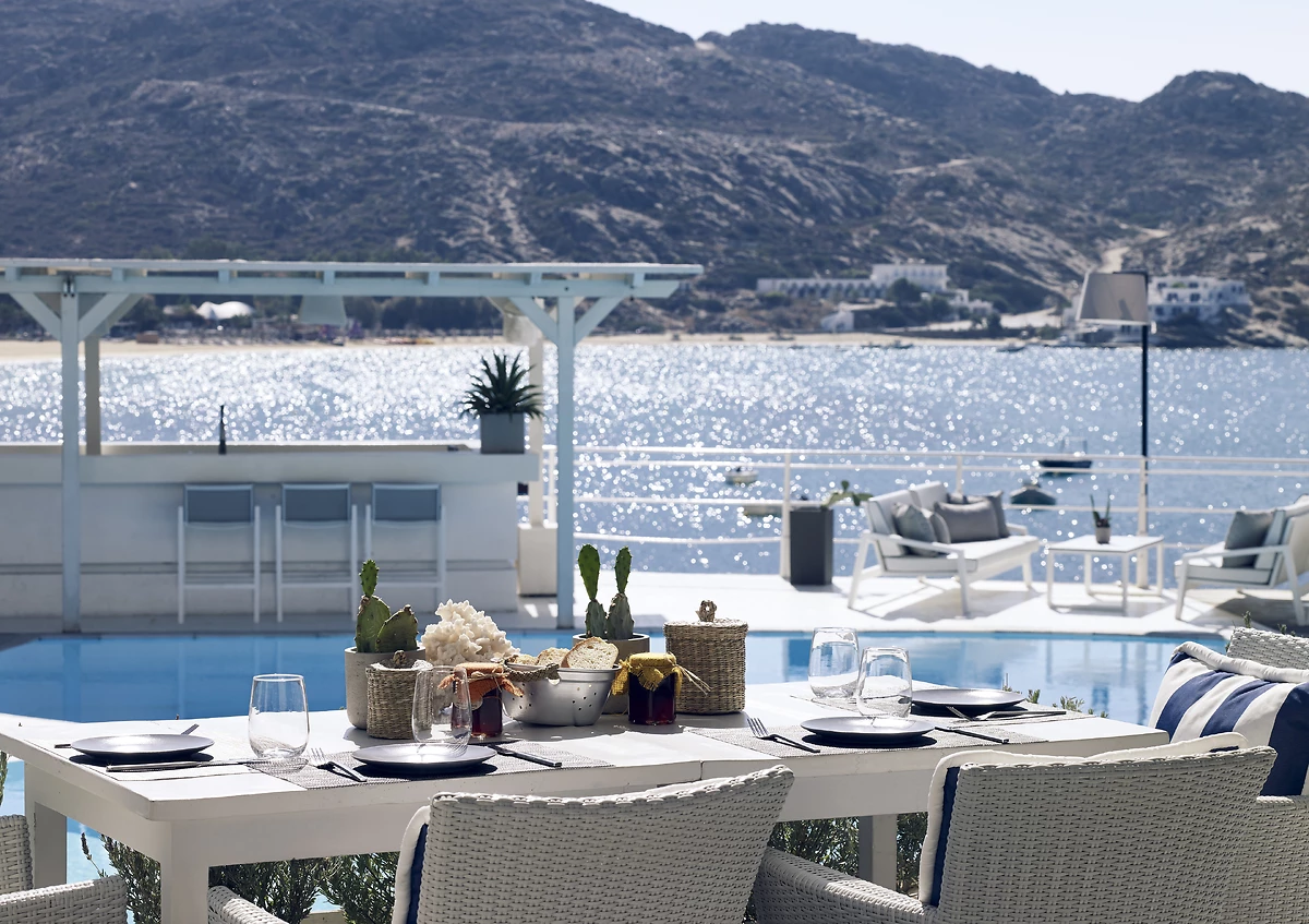 Restaurant, Hôtel Ios Palace, Ios, Grèce