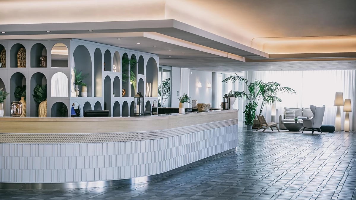 Réception, Mangia's Torre del Barone Resort & Spa, Sicile, Italie