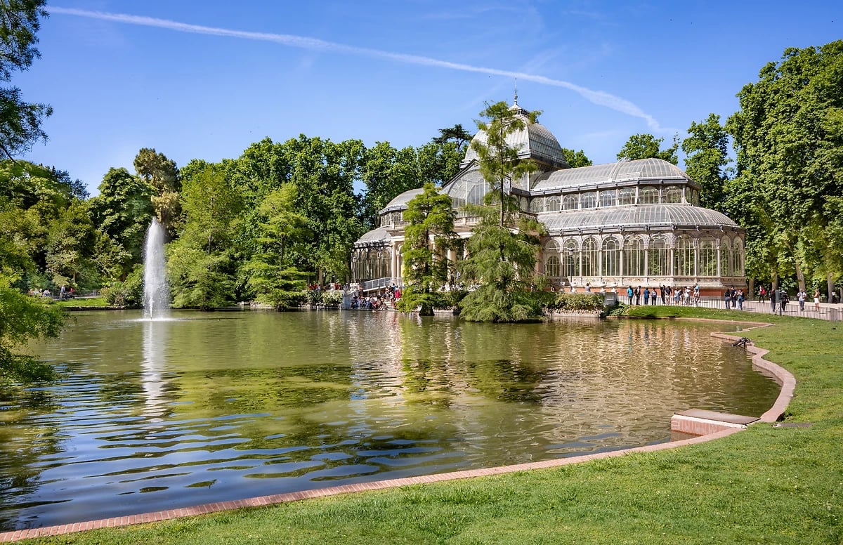 Palais de Cristal, Parc du Retiro, Madrid, Espagne