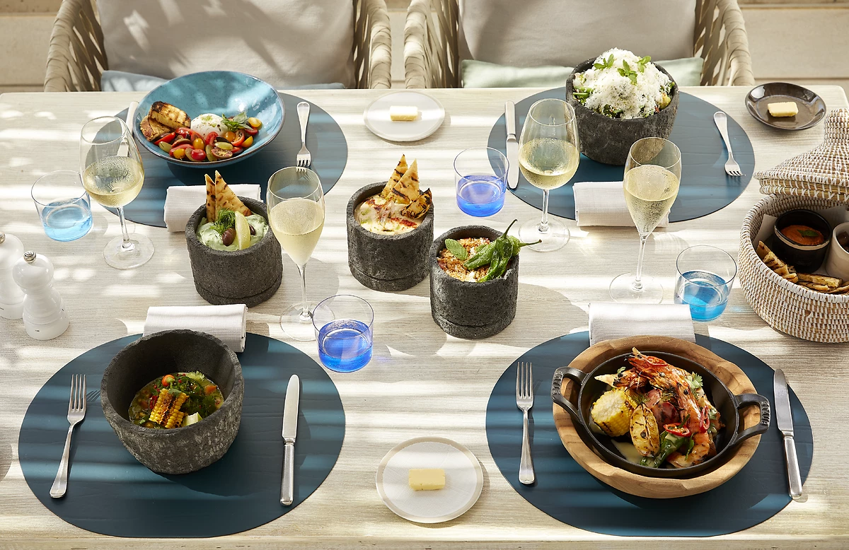 Repas servis dans l'un des restaurants de l'hôtel, Sani Dunes