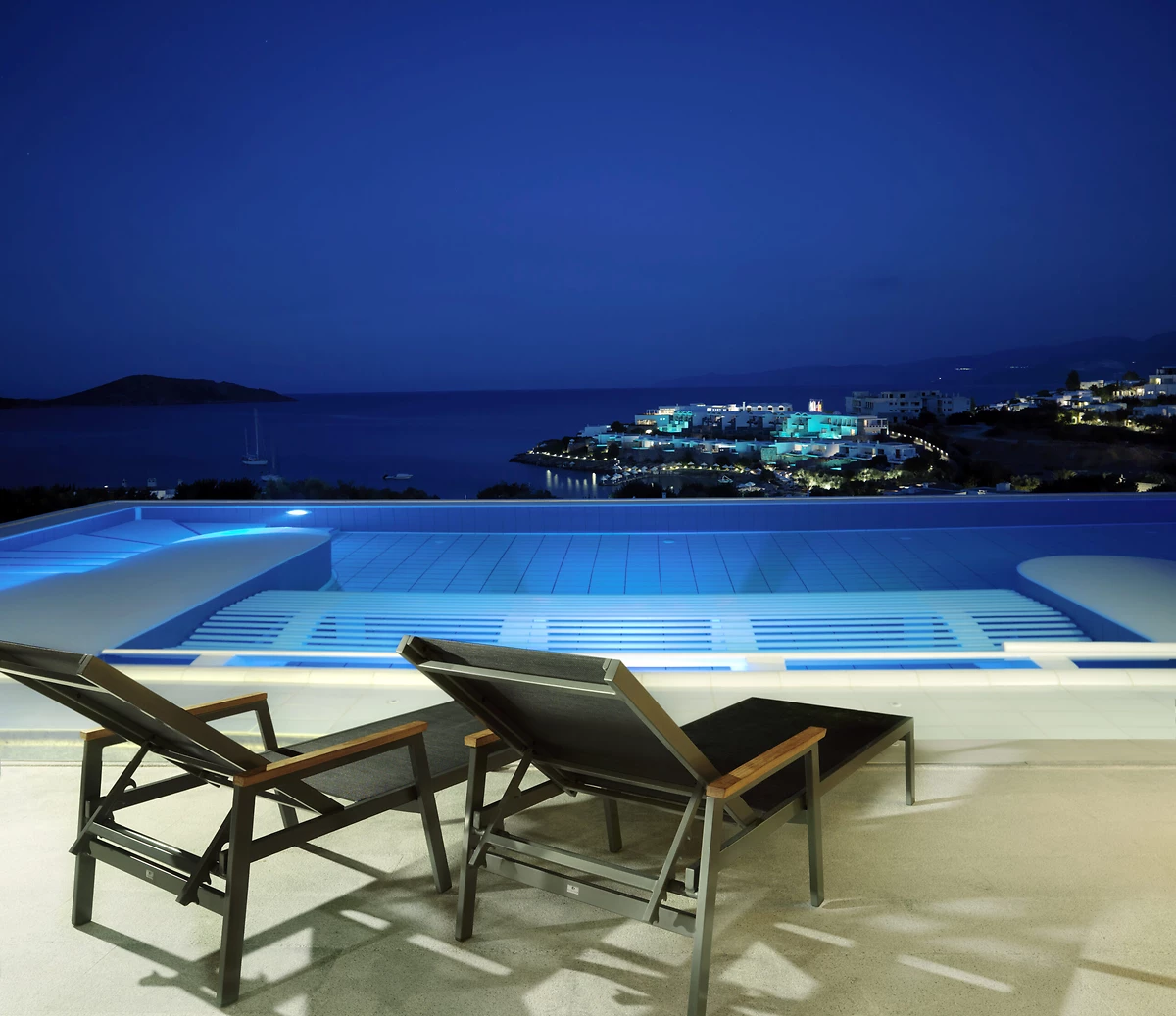 Piscine du Spa, Porto Elounda Golf & Spa Resort, Crète, Grèce